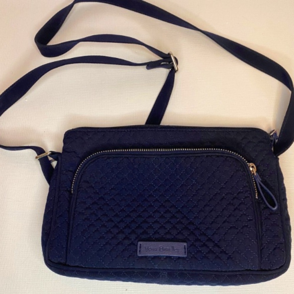 Vera Bradley RFID Blocking Microfiber Little Hipster Purse Crossbody Bag